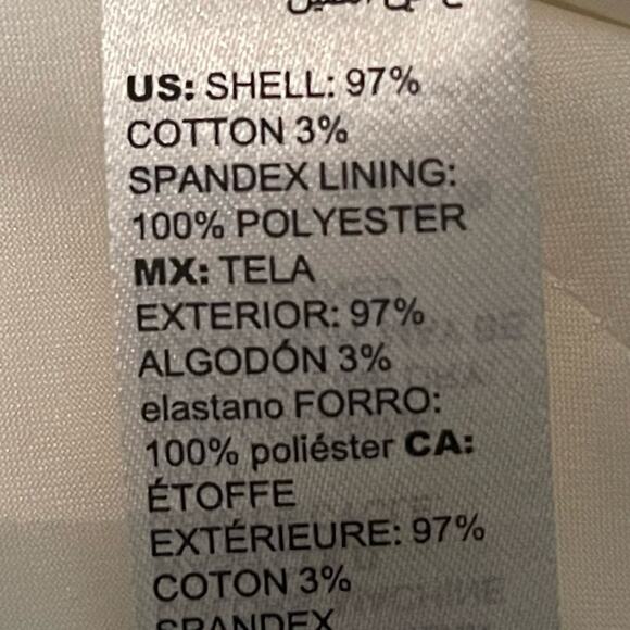 White House Black Market Woven Winter White Short Blazer Jacket NWOT Size 12P - Picture 12 of 15